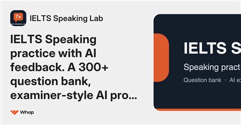 IELTS Speaking Lab | Whop