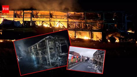 Hyderabad-Bengaluru Bus Tragedy: 20 Passengers Burnt Alive in Minutes ...
