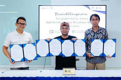 Penandatanganan MoU Dan Kerja Sama Program Beasiswa Alumni Teknik