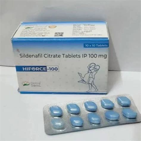 Hiforce 100 4 Tab Sildenafil 100 Mg Tablets at ₹ 220/strip | Sildenafil ...