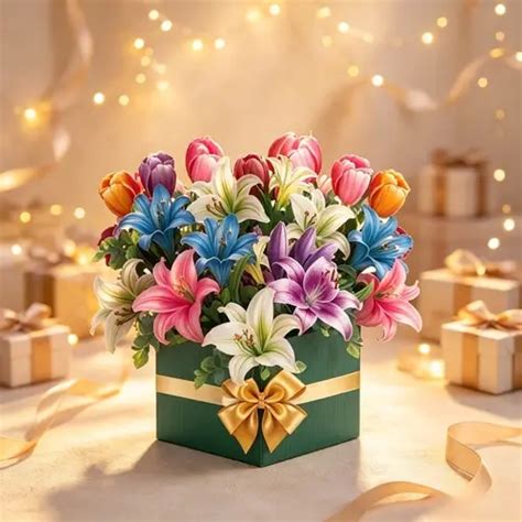 popup flower card sold on Temu United States