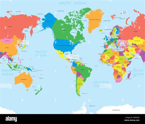 World Map According To America