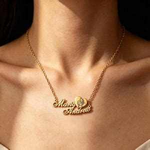 Personalized Infinity Heart Necklace, Custom Two Names Pendant With ...
