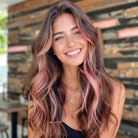 Magnific Srsy17p4NF6r18DuFzbk Romantic Brunette Hair Color With Rosy