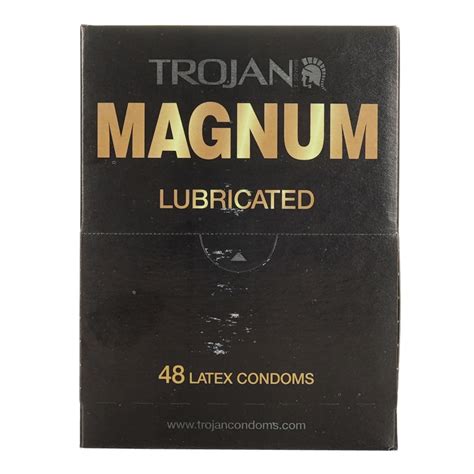 Lubricated Latex Condoms Trojan Magnum Large Bulk Condoms – Lubricated ...
