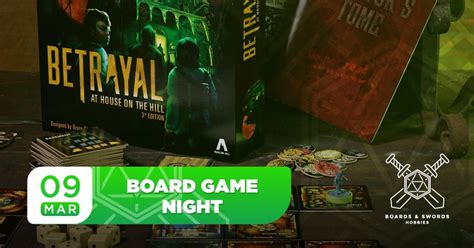 Board Game Night - Betrayal at House on the Hill, Boards and Swords ...