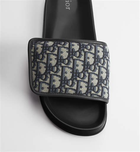 Dior Aqua Sandal Beige and Black Dior Oblique Jacquard | DIOR