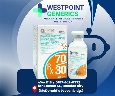 Westpoint - NOW AVAILABLE Affordable Biphasic Isophane Human Insulin ...