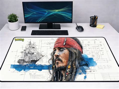 Jack Sparrow "Ship's Blueprint" XXL Mousepad | Desk Mat - Poketcg.in ...