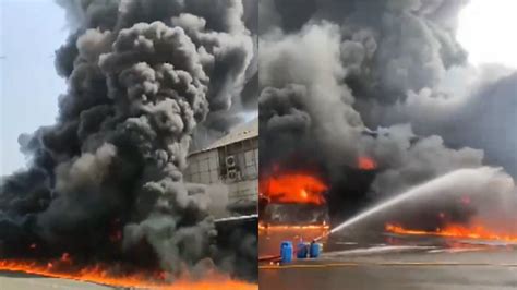 Navi Mumbai Fire: Massive Fire Breaks Out in Chemical Company in MIDC ...