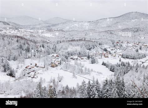 Croatia. 11th Dec, 2022. Snow covered Gorski Kotar, in Croatia, on Dec ...