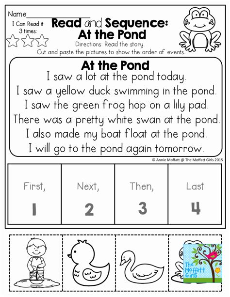 Free Picture Story Sequencing Worksheets