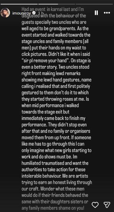 Mouni Roy calls out "traumatizing" harassment on stage at Haryana event ...