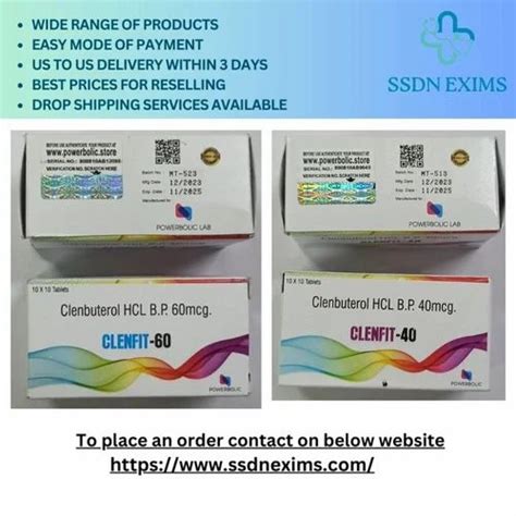 Evolve Biolabs 60mcg Clenbuterol Tablets (50 Count) at ₹ 1450/box in Nagpur