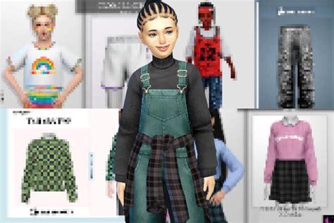 36+ Must-Have Sims 4 Kids Clothing CC: Dresses, Pants, Hats, Shoes, And ...