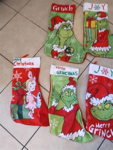 Handmade the Grinch Christmas stockings | eBay UK