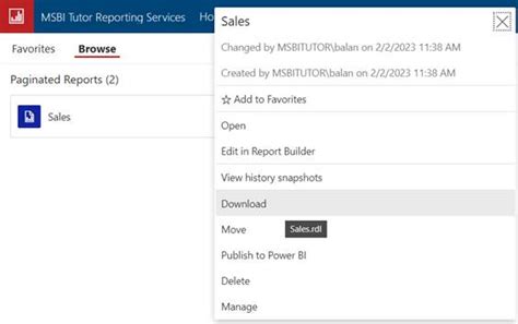 Migrate SSRS reports to Power BI Manually