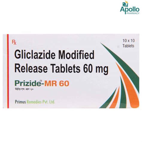 Prizide-MR 60 Tablet | Uses, Side Effects, Price | Apollo Pharmacy