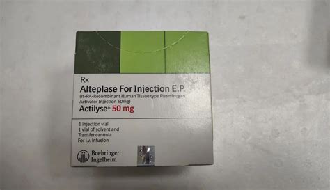 Actilyse 50 Mg Alteplase Injection at ₹ 49921/piece | Noida | ID ...