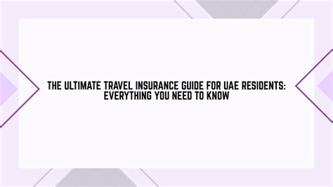 PPT The Ultimate Travel Insurance Guide For UAE Residents Everything You Need To Know