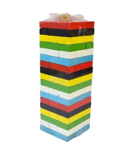 Jenga de Madera a Color ArtKids 54 Piezas - JU13284