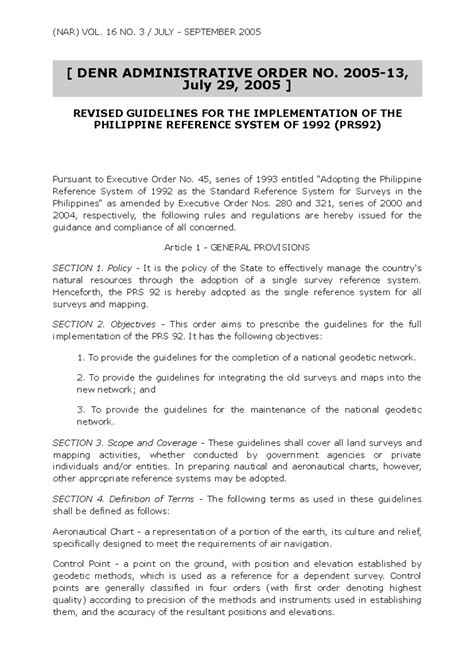 (NAR) Revised Guidelines for PRS92 Implementation - July 2005 - Studocu