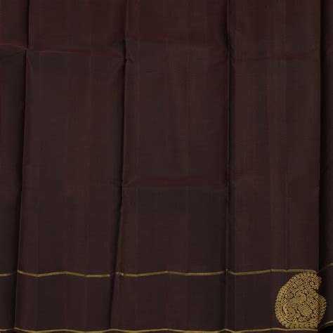 Hayagrivas Handloom Dark Green Kanjivaram Silk Saree with Deep Brown B ...
