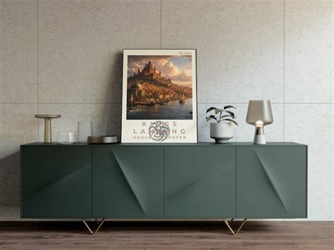 Buy King's Landing Castle Print | GOT Inspired Medieval Cityscape ...