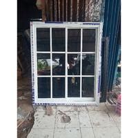 Jual jendela aluminium sliding geser dua daun + kaca 5mm kusen 3 ...