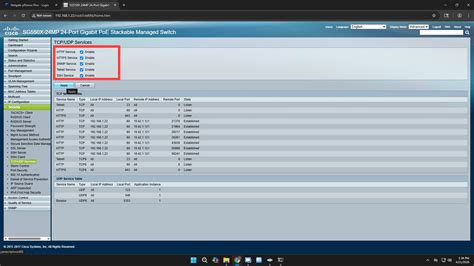 Configure SNMP and SSH on Cisco SG550 Series Switches