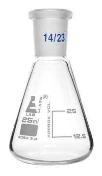 Eisco Labs Glass Erlenmeyer Flask With Conical Shape And Interchangable Joints Erlenmeyer Flask