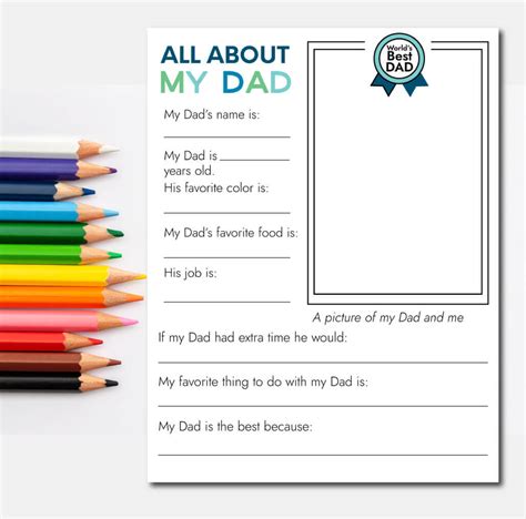 Father S Day Crafts Printable Templates