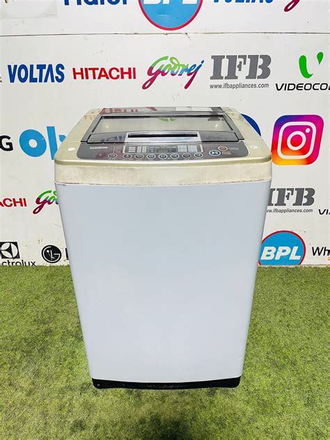 Lg Fuzzy Logic Turbo Drum Kg Double Colour Fully Automatic Top Load Washing Machine Refwash