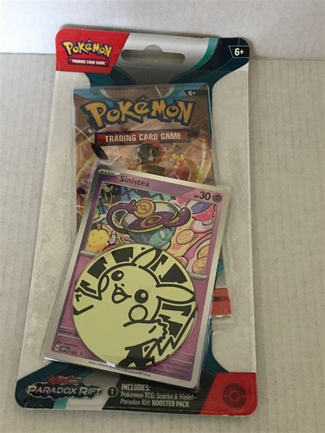 New Pokemon Holo Sinistea & Pineco Scarlet & Violet Paradox Rift ...