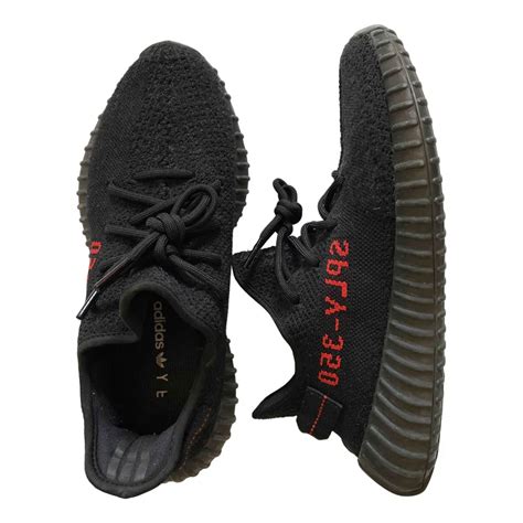 Boost 350 v2 cloth low trainers Yeezy x Adidas Black size 9 US in Cloth ...