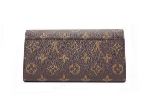 Louis Vuitton M Monogram Blue Orump Portefeuille Sarah Nm Ebay