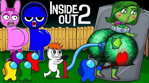 Among Us Vs Disgust With Her GIANT BUTT In Inside Out 2 Funny