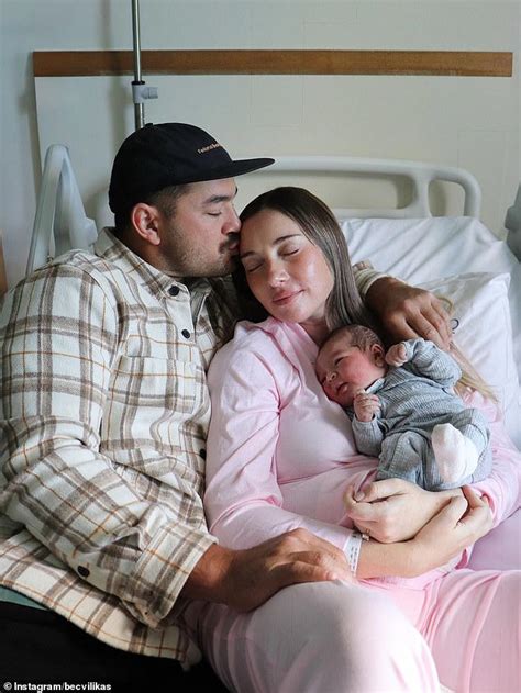 The Bachelor star Bec Cvilikas welcomes her first baby with fiancé Kody ...