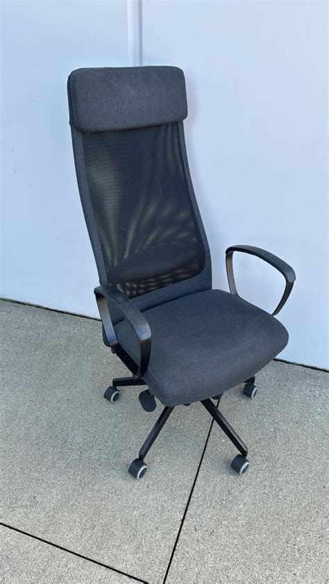 Ikea markus High Back Ergonomic Office Chair, Furniture & Home Living ...