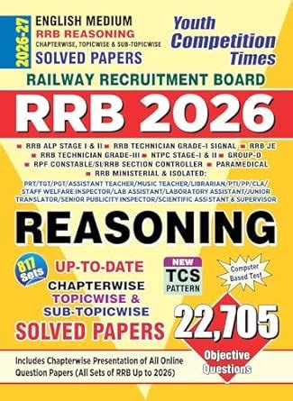 Buy RRB Reasoning Chapterwise Solved Papers English Medium 2026 Book ...
