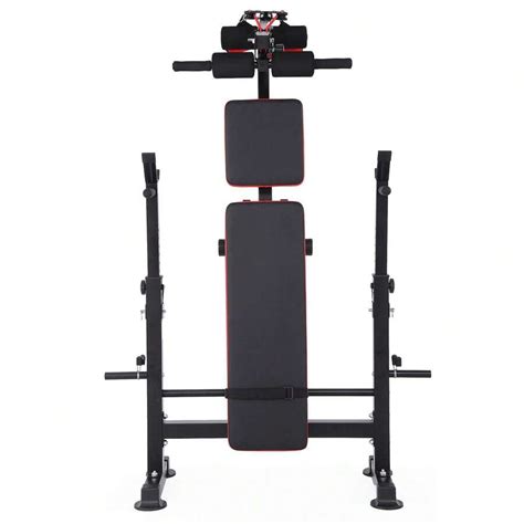 6 In 1 Weight Bench Set With Rack Leg Adjustable Bench Press Set Workout Bench For Full Body