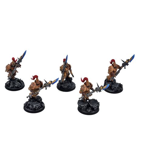 ADEPTUS CUSTODES 5 Custodian Guard Squad #3 WELL PAINTED Warhammer 40K ...