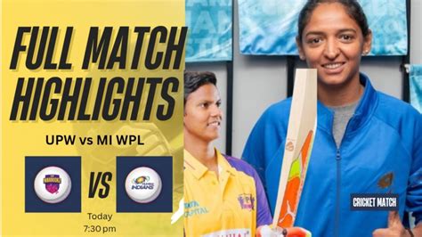 🔴 LIVE: UP Warriorz vs Mumbai Indians, WPL 2026 Match 8 | Ball-by-Ball ...