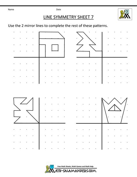 Grade Symmetry Worksheets