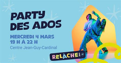 Party des ados, Centre Jean-Guy-Cardinal (156, 3e Avenue), Sainte-anne ...