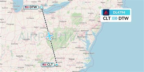 Dl Flight Status Delta Air Lines Charlotte To Detroit Dal