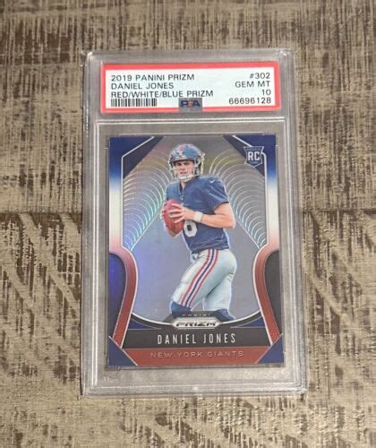 Panini Prizm Daniel Jones Red White Blue Prizm Rc Psa Gem Mint