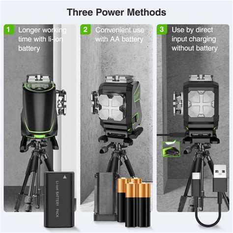 Huepar 3D Self-Leveling Laser Level 3 x 360 Degree India | Ubuy