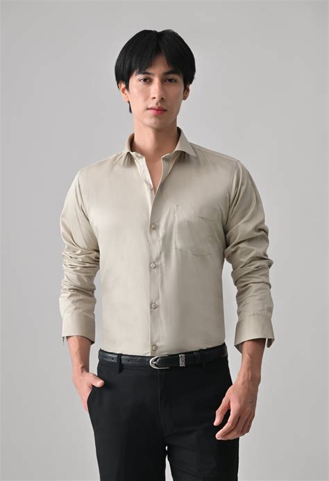Beige Cotton Shirt for Men | Cool Bee | Everyday Essential – Coolbee Store