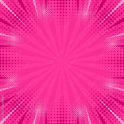 Pink Abstract Background With Halftone Effect